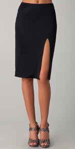 olcay Gulsen High Split Skirt