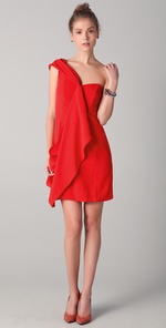 shoshanna Mackenzie One Shoulder Dress