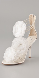 Guiseppe Zanotti Chiffon Flower Sandals