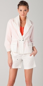 Chalayan Grey Line Scarf Jacket