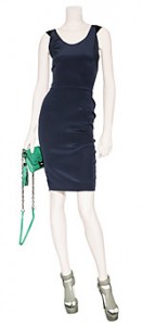 Sophie Theallet Dark Blue Crepe Shealth Dress