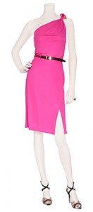 Versace Fushia One-Shoulder Dress
