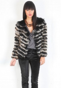 Dyed Fox Cropped Jacket