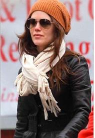 Loves Quotes Rayon:poly Blend Wrap Scarf with 4" Knotted Fringe